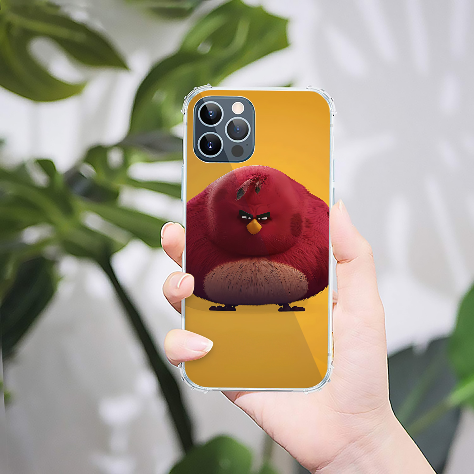 （画像用） Angry Birds アングリーバード 【iPhone 12シリーズ対応】透明スマホケース（クリアソフトケース）